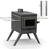 Fltom Camp Wood Stove, Tent Stove with Large