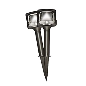 Image of Mr. Beams MB572 Wireless Battery-Powered Motion Sensing LED Path Lights, 2-Pack, Brown