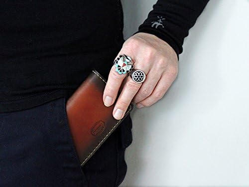 Men's Sunburst Leather Double Card Wallet Can Be Personalized