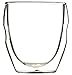 Moderna Artisan Series Double Wall 8 oz Beverage Glasses - Set of 4 Drinking Glasses