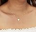 HotMixCold Customized Small Dainty Triangle Letter Necklace, Personalized Layering Initial Jewelry Gift | 14K Gold Filled