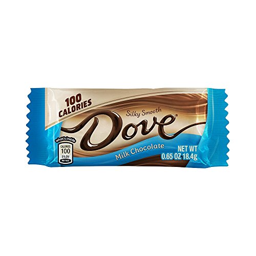 DOVE 100 Calories Milk Chocolate Candy Bar 0.65Ounce Bar 18Count Box