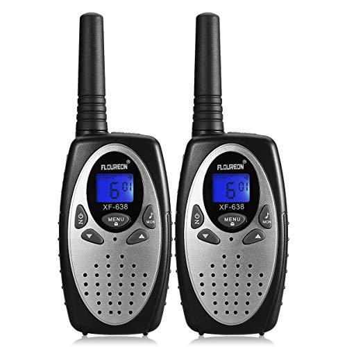Walkie Talkies for Kids, 22 Channel FLOUREON Walkie Talkies 2 Way Radio Long Range 3000M (MAX 5000M Open Field) FRS/GMRS Handheld Mini Walkies Talky for Outdoor Camping/Hunting/Fishing (Silver) Walkie Talkies for Kids, 22 Channel FLOUREON Walkie Talkies 2 Way Radio Long Range 3000M (MAX 5000M Open Field) FRS/GMRS Handheld Mini Walkies Talky for Outdoor Camping/Hunting/Fishing (Silver)