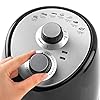 Salter-EK2817-Compact-Hot-Air-Fryer-with-Removable-Frying-Rack-2-L-1000-W-BlackSilver Salter EK2817 Compact 2L Hot Air Fryer, 1000W Fryer, Removable Frying Rack & 30 Minute Timer, Adjustable Temperature…