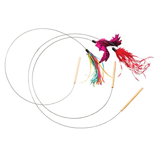 Ethical Pets Teaser Wand Prancer Cat Toy, 44", Assorted