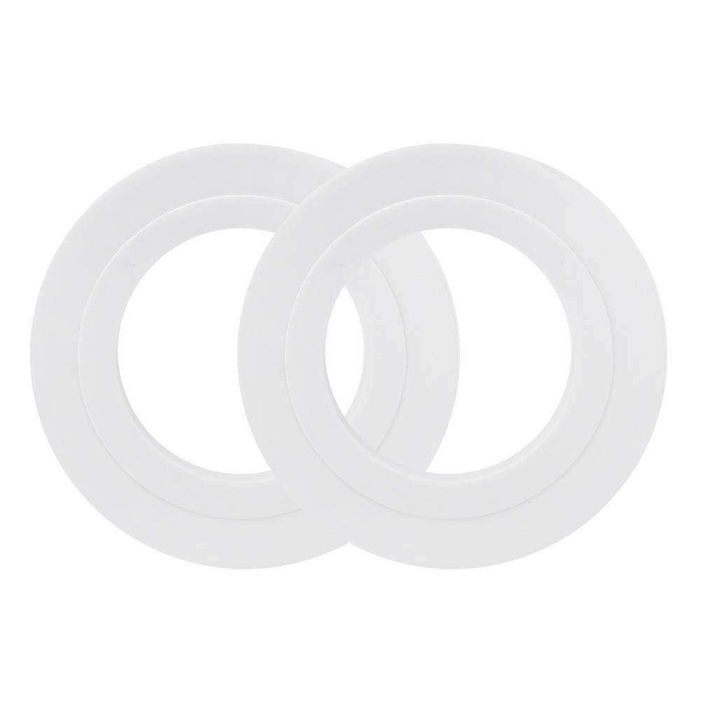 Alomejor Hole Cup 2pcs Plastic Putting Green Hole Cup Ring White Training Aid Accessories Outdoor Equipments Putting Cup Rings