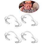 DDLBiz 12Pcs Disposable C-Shape Dental Lip Cheek Retractor Mouth Opener for Home Dentistry Size M,Clear