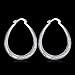NYKKOLA 925 Sterling Silver Post Hoop Earrings for Women Girls Hypoallergenic Thick Open Huggie Hoop Elegant Jewelry Fashion Oval Chunky Silver Hoop Earrings Best Gifts for Teen Girls