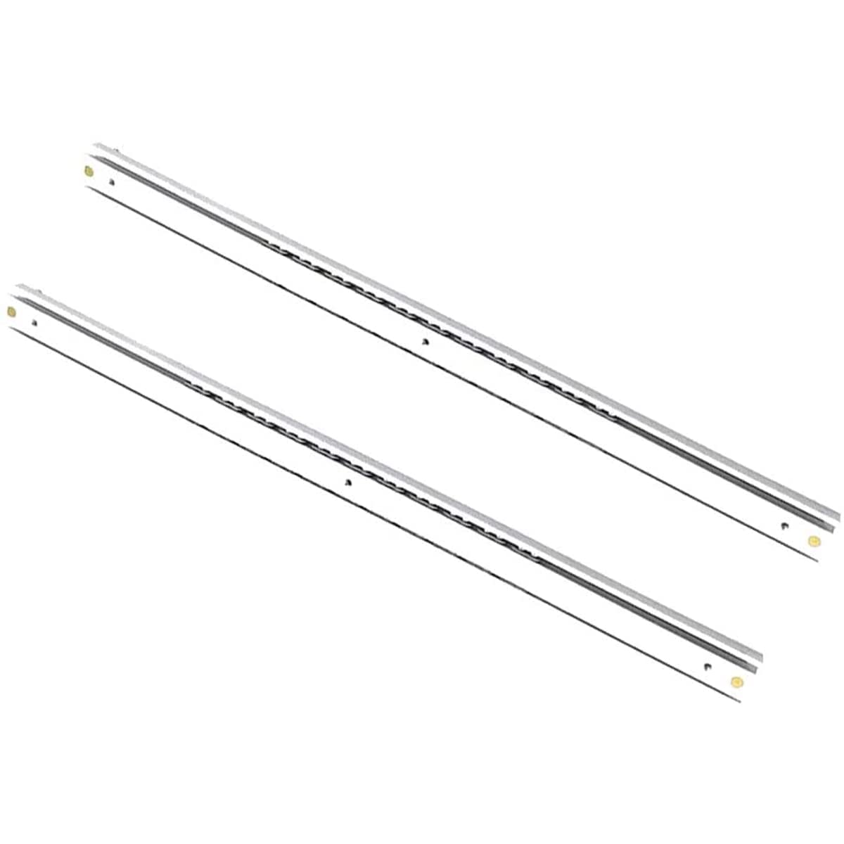 Boxonly 1 Pair Full Extension Drawer Slides Runners Heavy Duty Ball Bearing Drawer Runner 16mm Wide x 200mm