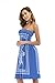 Sun Dresses Women Summer Casual Beach Dress Boho Strapless Dress Cover up Blue