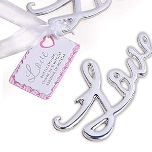 10 STKS Liefde Antieke Vormige Bier Flesopener Bruiloft & Baby Douche Bruiloft Gunst (Zilver, 10)