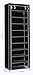 Homebi 10-Tier Shoe Rack 30 Pairs Shoe Tower Closet Shoes Storage Cabinet Portable Boot Organizer with Dustproof Non-Woven Fabric Cover and 10 Durable Shelves (Black) (Black)