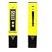 Deronweer Digital PH Meter, PH Test water 0.01 PH High Accuracy Water Quality Tester with 0-14 PH Measurement Range for Household Drinking, Pool and Aquarium Water PH Tester Design with ATC (Yellow)