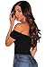 QUEENIE VISCONTI Women Off The Shoulder Top Short Sleeve Party Bodysuit Romper