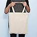 Plain Cotton Canvas Tote Bags in Bulk - 12 Pack - Natural, Black, White Canvas Bags Wholesale for Arts and Crafts, Heat Transfer, DIY and More!