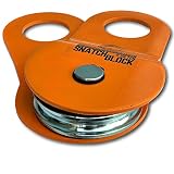 GearAmerica Snatch Block 9Ton | Heavy Duty Winch Pulley System for Synthetic Rope or Steel Cable | Double your Winch Capacity, Extend Life, Control Direction of Pull | Best Off-Road Recovery Accessory