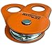 GearAmerica Winch Snatch Block Pulley, 9 US Ton (18,000 Lbs) Heavy Duty Block and Tackle Pulley for Synthetic Rope or Steel Cable, Recovery Accessory for Truck, Tractor, ATV, UTV - 1 Pack, Orange