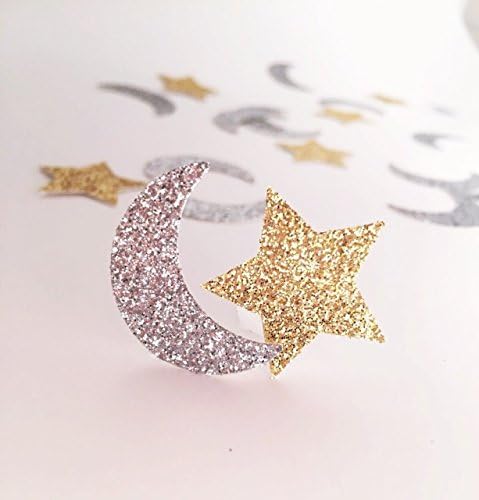 Moon and Star Confetti, Twinkle Twinkle Little Star Party Decorations, Love You to the Moon and Back Party, Crescent Moon Party, Star Baby Shower, Fairy Cutouts, Little Star Baby Shower
