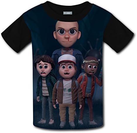 Y88 G77 Stranger Things T-Shirt Unisex Kids Star Children's Custom Tee Shirt M