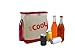 Deco Source Soft Cooler Bag with Aluminum Thermal Liner and Adjustable Shoulder Strap, Red and White