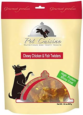 Pet Cuisine Dog Treats Puppy Chews Training Snacks,Chewy Chicken & Fish Twisters