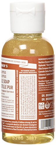 Dr. Bronner's Organic Castile Liquid Soap Liquid, Eucalyptus, 2 Ounce