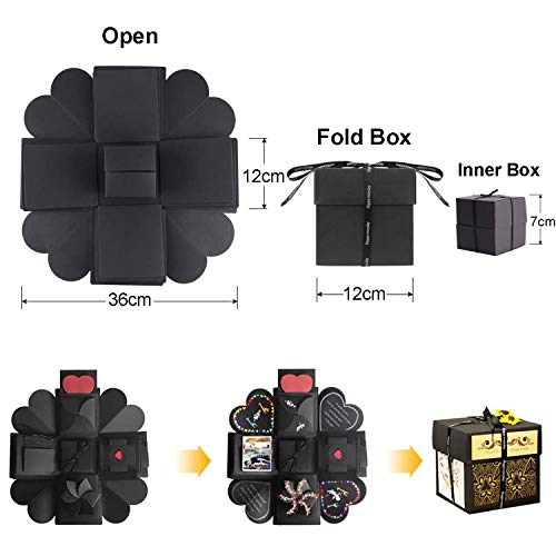 Überraschung Box,Kreative Explosion Box DIY Faltendes Fotoalbum,Geburtstag Jahrestag Valentine Hochzeit Geschenk, für Hochzeit, Muttertag, DIY Geschenk