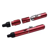 Portable Metal All in One Pipe, Detachable, for Herbs (Red)