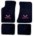 Avery's Floor Mats Part Compatible with Pontiac Firebird Trans AM 4 Piece Custom Fit Black Carpet Floor Mat Set with GM Licensed Firebird/Trans AM Logo on Front Mats - Fits 1982-2002