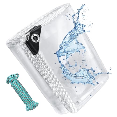 YINGZHIXING Clear Tarps Waterproof 14mil Thickened
