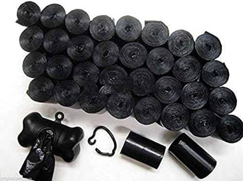 Originalpetbags 1012 Dog PET Waste Poop Bags Scented Black CORELESS/Free Dispenser.Made in USA