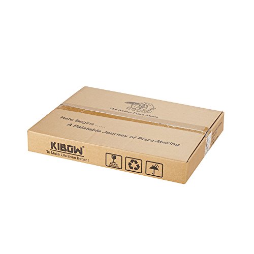 KIBOW 12"X 15" Rectangular Cordierite Ceramic Pizza Grilling Stone for Ovens & Grills