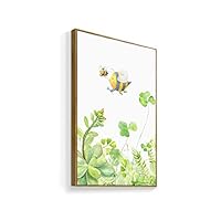 Framed Canvas Home Artwork Decoration Succulent Plant Canvas Wall Art for Living Room, Bedroom - 16x24 inches