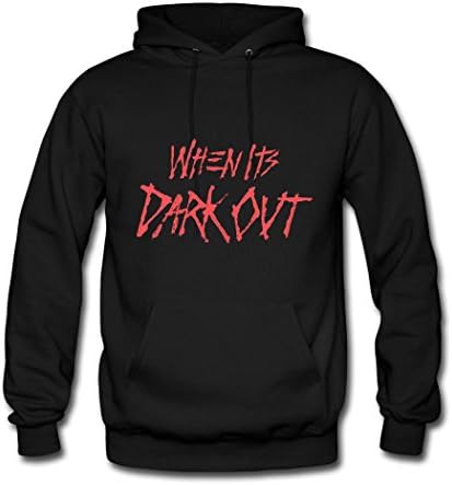 MEN'S Cotton Custom G-Eazy When Its Dark Out Logo Hoodies Hooded Sweatshirt Black M