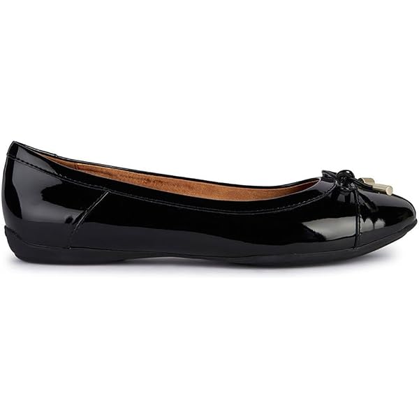 Chaussures Ballerines Geox Pour Fille - Modèle Floretia A - Cuir Extérieur, Semelle Caoutchouc - Talon Bloc Bas - Fermeture à Enfiler - 8