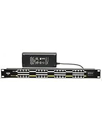 ws poe 16 24 V120 W 16 Port PoE injector 24 V Power Over Ethernet para Ubiquiti, MikroTik y otros dispositivos 24 V hasta 120 vatios total, 5 Amps