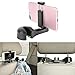 Car Hooks Car Seat Back Hooks with Phone Holder,3-in-1 Universal Vehicle Car Headrest Hooks Hanger with Lock and Phone Bracket for Holding Phones and Hanging Bag, Grocery