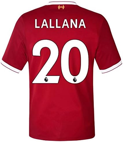 Lauazp Lallana #20 Liverpool 17-18 Home Soccer Men's Jersey Color Red Size L