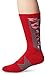 Under Armour Men's Undeniable Crew Socks, Red/Graphite, Large