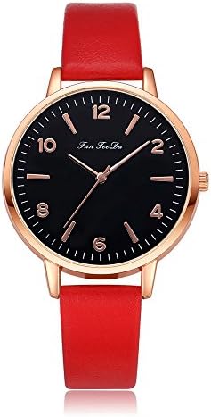 Womens Quartz Watches On Sale, POTO Quartz Womens Waches Clearance Casual Luxury Stainless Steel Round Wristwatch Womens Leather Band Analog Alloy Wrist Watch For Ladies