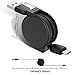 Retractable USB C Cable, Type C Cable, TITACUTE Type C Charging Cable No Tangle USB Cable Quick Charging Cords Charge & Sync Data Cable for Samsung s8 Plus Macbook 12