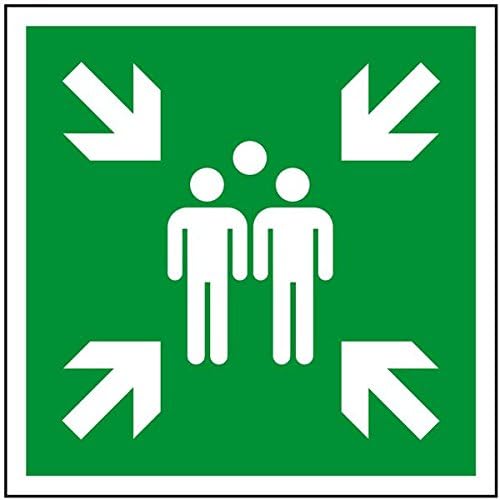 LEMAX® Rettungsschild Sammelstelle gemäß ASR A1.3/ DIN 7010, Aluminium ...