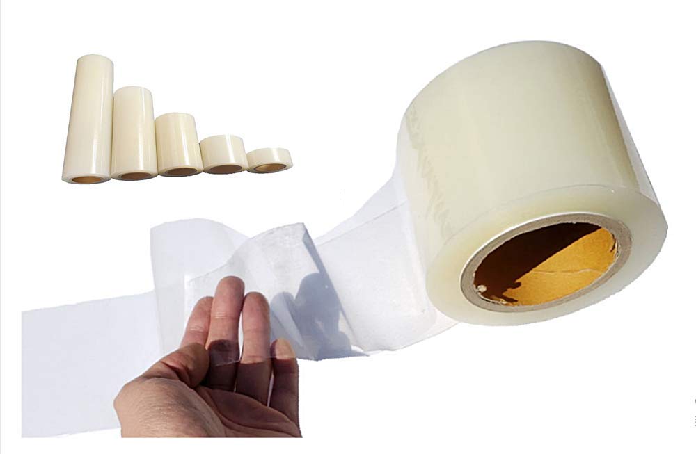 Photo 1 of JNK NETWORKS Adhesive Surface Protective Tape - No Residue Removable Film Roll Scratch Protect Cover Smooth Surface Covering Shield for Glass Metal Plastic Clear 1.9 Inches x 164 Yards