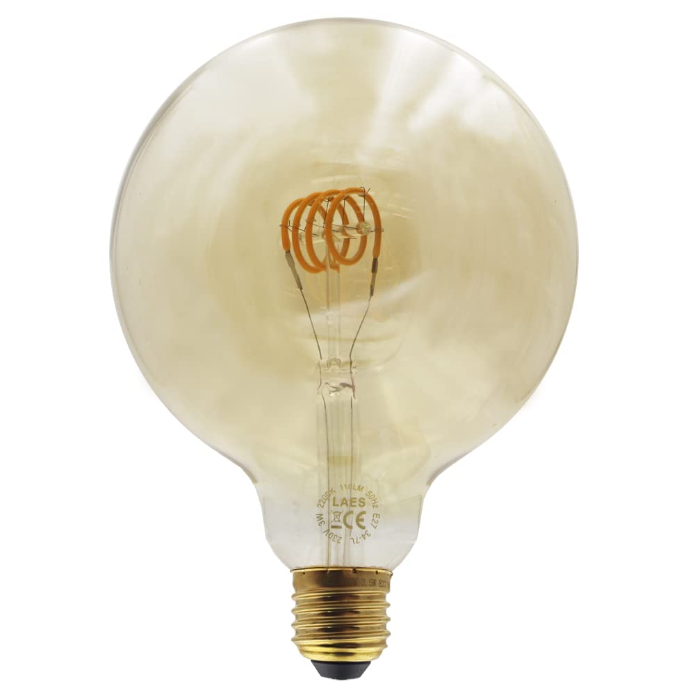 LAES 987447 Globe Filament LED E27 3 W Amber 125 x 172 mm