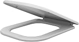 AAN Soft Close Toilet Seat Quick Release Rectangular UF White Top Fix 360 Hinges view 7