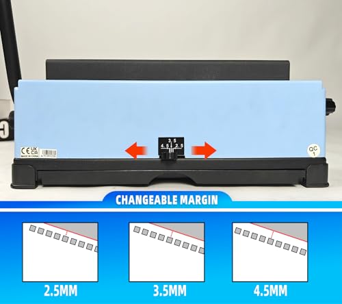 RAYSON Wire Binding Machine, 3:1 Pitch, 34 Square Holes, Binds up to 120 Sheets, Punches up to 12 Sheets, A4 Size, Manual Book Binder with Built-in Wire Closer – TD-130