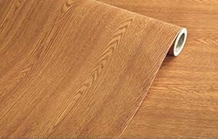 Teemall 15 6inch By 79inch Brown Wood Grain Contact Paper