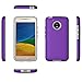 Moto E4 Case (U.S. Edition), Dretal [Shock Absorption] Ultra-Thin Anti-Slip Armor Silicone Rubber Heavy Duty Hybrid Protective Cover for Motorola Moto E4 / Moto E (4th Generation)(Purple)