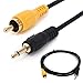 Yeworth 3.5mm 1/8 inch Mono Male Plug to RCA Male Jack Audio Cable Cord Gold Plated 1.8m (6Ft)