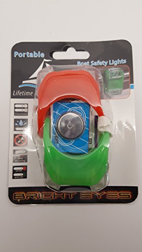 Bright-Eyes-Green-Red-Portable-Marine-LED-Boating-Lights-Boat-Bow-or-Stern-Safety-Lights-Waterproof Portable Boat Safety Lights